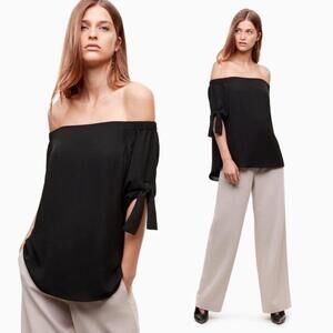 Aritzia Babaton Malik Off Shoulder Blouse